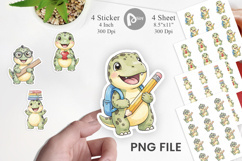 First Day School Dino Sticker Product Image 1
