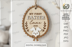 3D Baby's First Easter Bundle Laser Cut. Easter Decor SVG Product Image 12