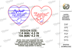 3D Baby's First Easter Laser Cut. Wall Decor SVG Product Image 2