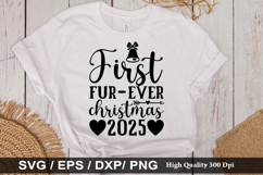 Christmas Cat SVG Design - Christmas T-shirt Design Product Image 2