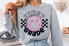 Retro 1st Grade SVG - Back To School PNG - First Grade Vibes Product Image 5