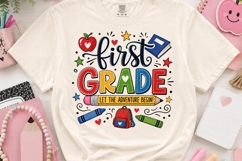 First Grade Adventure Back to School PNG Product Image 2