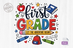 First Grade Adventure Back to School PNG Product Image 1