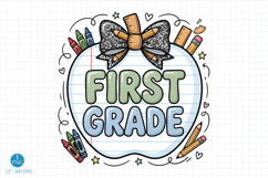 First Grade Png, First Grade Teacher Sublimation designs Product Image 1