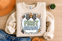 First Grade Png, First Grade Teacher Sublimation designs Product Image 4