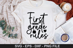 First grade rules SVG - Back to School Design Product Image 1