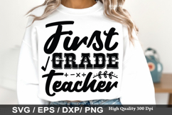 First Grade Teacher SVG - Teacher Design Product Image 1