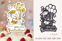 Graduation Papercut Design / SVG Product Image 1
