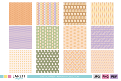 First Halloween scrapbook papers in soft pastel colors for nursery projects