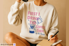 Coffee Pour over Hand-drawn SVG Design Product Image 3