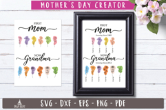 First Mom Now Grandma SVG Mothers Day Creator 