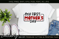 First Mothers Day SVG for Cricut Mama Mom T-shirt Mug Design Product Image 7