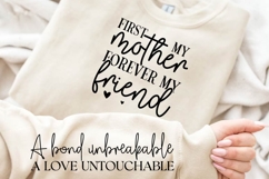 First My Mother Forever SVG Design, Mother&#039;s Day SVG Product Image 3