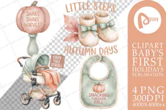 First Pumpkin Patch Baby Milestones Sublimation Product Image 1