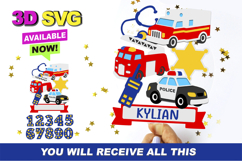 First Responder Birthday Cake Topper Product Image 1