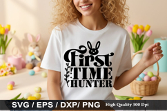 First Time Hunter - Easter SVG Design Product Image 1