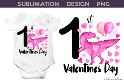 My First Valentines Day I Baby Valentine Sublimation Design Product Image 1