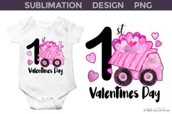 My First Valentines Day Sublimation I Baby Valentine PNG Product Image 1