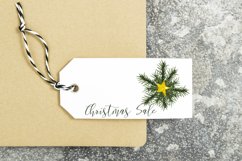 Christmas tree stickers Printable designs Watercolor clipart Product Image 3