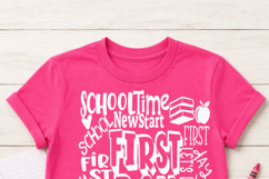 First Day of Pre-K SVG, Preschool Back to School Typography Product Image 6