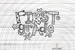 First Grade cutting file SVG DXF Product Image 1