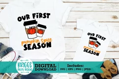 Mommy and Me SVG | Pumpkin Spice Late SVG Product Image 1