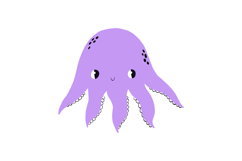 Cute Mediterranean Sea Life Clipart Hand Drawn Product Image 2