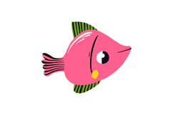 Cute Mediterranean Sea Life Clipart Hand Drawn Product Image 5