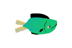 Cute Cartoon Ocean Fish Clipart, Sea Animal Product Image 4