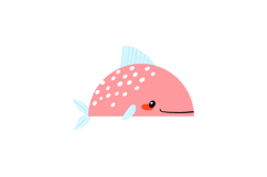 Cute Mediterranean Fish Clipart Isolated Drawn PNG Product Image 5