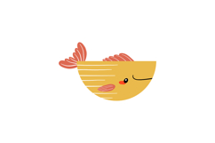 Cute Mediterranean Fish Clipart Isolated Drawn PNG Product Image 6