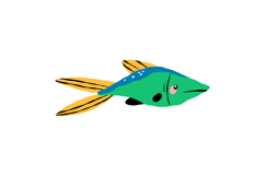 Cute Cartoon Ocean Fish Clipart, Sea Animal Set Product Image 10