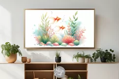 Goldfish Frame TV art, goldfish aquarium, watercolor art Product Image 6