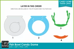 Fish Bowl Birthday Party Favor - Fish Bowl Paper Crafts