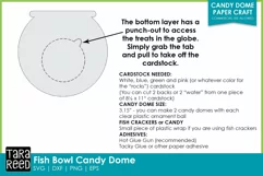 Fish Bowl Candy Dome Paper Craft | Fish Party Favors