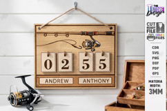 Fishing Log Tracker Laser Cut | Father's Day Gift Idea | CNC Product Image 1