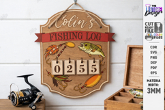 Fishing Log Tracker Laser Cut | Father's Day Gift Idea | CNC Product Image 1