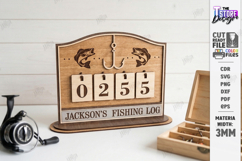 Fishing Log Trackers Laser Cut Bundle | Father's Day Gift Product Image 5