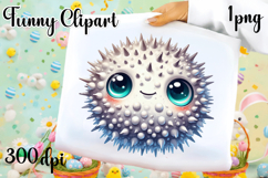Watercolor baby fish clipart. Cute fish illustrations Product Image 1