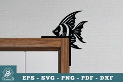 Fish Door Corner Lasercut SVG Product Image 1