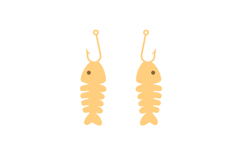 Fish Earrings Laser Cut Template Product Image 2