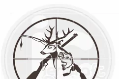 Crosshairs Hunting Fishing svg | Deer, Fish, Riffle, Fishing Product Image 3