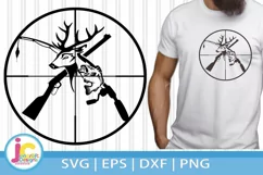 Crosshairs Hunting Fishing svg | Deer, Fish, Riffle, Fishing Product Image 1