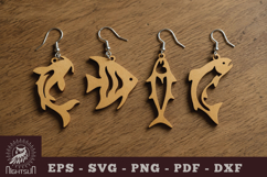 Fish Lasercut Earrings Product Image 1