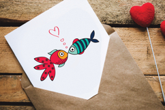 Hand-Drawn Colored Fish | Tropical Fishes | Under the Sea Product Image 8