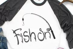 Fish on svg | fisherman fishing svg, Product Image 2