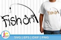Fish on svg | fisherman fishing svg, Product Image 1