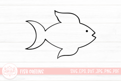 Animal Sea Creature Outline For Coloring Book Product Image 1