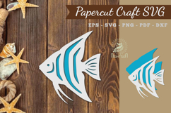 Fish Paper Cut SVG Product Image 1