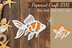Fish Paper Cut SVG Product Image 1